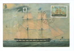 JUGOSLAVIJA MK MC MAXIMUM CARD 1982 EUROPA CEPT JEDRENJAK "SPLENDIDO"  SHIP BOAT - Cartes-maximum