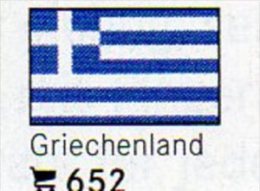 6 Stamps+ Flags-Sticker Griechenland Farbe Set 7€ Zur Kennzeichnung Von Alben+ Karten LINDNER #652 Flag Of GREECE - Autres & Non Classés