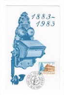 JUGOSLAVIJA MK MC MAXIMUM CARD 1983 TELEPHONE CENTENARY SERBIA SRBIA SRBIJA - Maximumkarten