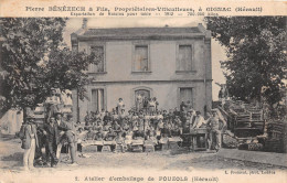 ¤¤  -  1   -  GIGNAC  -  Pierre BENEZECH & Fils , Viticulteurs  -  Atelier D'Emballage De POUZOLS   -  ¤¤ - Gignac