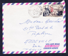 Lettre D'avril 1954 Timbre PA N°55 - Storia Postale
