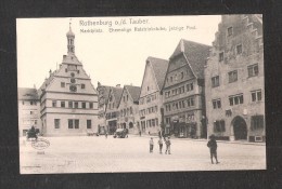 Rothenburg O/D. TAUBER MARKTPLATZ EHEMALIGE RATSTRINKSTUBE JETZIGE POST UNUSED - Rothenburg O. D. Tauber