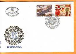 Yugoslavia 1979 Y FDC Children Joy Of Europe Mi No 1804-05 Postmark Beograd 02.10.1979. - FDC