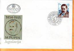 Yugoslavia 1979 Y FDC Famous Persons Mihailo Idvorsky Pupin  Mi No 1806 Postmark Beograd 09.10.1979. - FDC