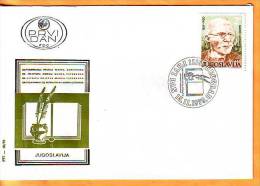 Yugoslavia 1979 Y FDC Famous Persons Marko Cepenkov  Mi No 1807 Postmark Beograd 15.11.1979. - FDC