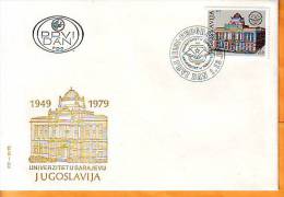 Yugoslavia 1979 Y FDC Sarajevo University 30th Ann.  Mi No 1814 Postmark Beograd 01.12.1979. - FDC