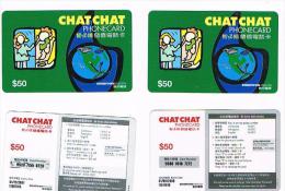 HONG KONG - SHINETOWN (REMOTE) - CHAT CHAT 50 (LOT OF 2 WITH DIFFERENT EXPIRY   - USED   -  RIF. 705 - Hong Kong