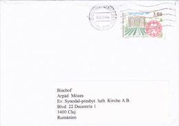 SAINT EMILION CHURCH RUINS, STAMPS ON COVER, 1999, FRANCE - Lettres & Documents