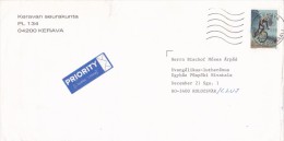 CYCLING, STAMPS ON COVER, 1998, FINLAND - Lettres & Documents