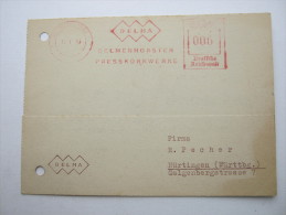 DELMENHORST, Firmenkarte Mit Freistempel 1943 - Delmenhorst