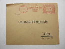 KIEL, Firmenbrief Mit Freistempel 1935 - Kiel