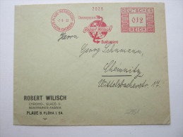 FLÖHA, Firmenbrief Mit Freistempel 1933 - Floeha