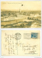 TORINO, CARTOLINA VIAGGIATA, POSTCARD, 1921, PANORAMA - Panoramische Zichten, Meerdere Zichten