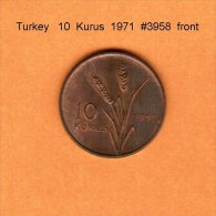 TURKEY    10  KURUS  1971   (KM # 891.2) - Turkije