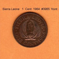 SIERRA LEONE    1  CENT  1964  (KM # 17) - Sierra Leone