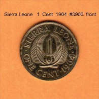 SIERRA LEONE    1  CENT  1964  (KM # 17) - Sierra Leona