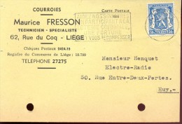 Briefkaart Carte Lettre - Pub Reclame Maurice Fresson - Liège 1945 - Postcards 1934-1951