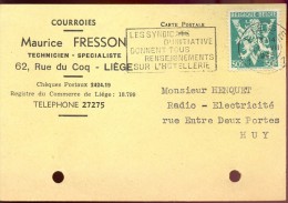 Briefkaart Carte Lettre - Pub Reclame Maurice Fresson - Liège 1945 - Postcards 1934-1951