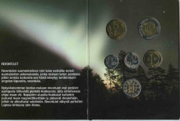 Finlande Finland Coffret Officiel BU 10 Pennia à 10 Markkaa 2000 /2 Jeton Cadran Solaire KM MS57 - Finland