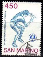 PIA - SMA - 1986 : 3° Campionato Del Mondo Di Tennis Da Tavola - Veterani  - (SAS  1184) - Used Stamps