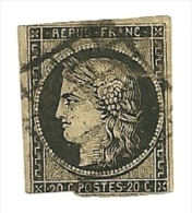 FRANCE   1849/1850    N° 3    " Cérès "      Oblitération Grille - 1849-1850 Ceres