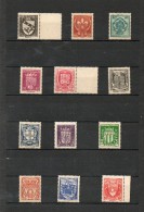 FRANCE    Série Complète 12 Timbres   1941   Y&T: 526 à 537   (3 Neufs Sans Charnières Et 9 Avec Chanières ) - 1941-66 Escudos Y Blasones