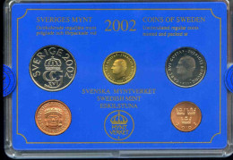 Suède Sweden Coffret Officiel BU 50 Ore à 10 Kronor 2002 Jeton 750 De Stockholm Talet KM MS107 - Suède