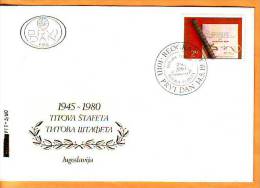 Yugoslavia 1980 Y FDC  35th Ann Of Tito Relay Race Mi No 1833 Postmark Beograd 14.05.1980. - FDC