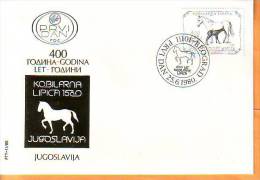 Yugoslavia 1980 Y FDC  400th Ann Of Lipica Stud Farm Mi No 1844 Postmark Beograd 25.06.1980. - FDC