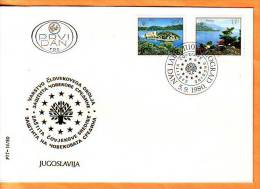 Yugoslavia 1980 Y FDC  Nature Protection Mi No 1847-48 Postmark Beograd 05.09.1980. - FDC