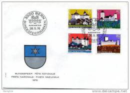 1976  FDC Pro Patria  Châteaux Suisses  Mi Nr 1075-8 - FDC