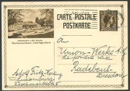 LUXEMBOURG TO GERMANY Postal Stationery 1935 VF - Stamped Stationery