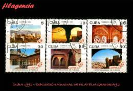 USADOS. CUBA. 1992-08 EXPOSICIÓN FILATÉLICA GRANADA 92 - Usati