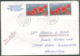 LUXEMBOURG TO ARGENTINA Air Mail Cover RARE! - Stamped Stationery