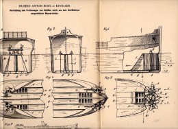 Original Patentschrift - Hubert Anton Boes In Kevelaer , 1898 , Wasserstromausstoß Zur Schiff - Fortbewegung , Schiffbau - Altri & Non Classificati