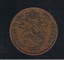 BELGIUM - BELGICA -  2  Centimes  1905    KM35 - 2 Cent