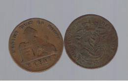 BELGIUM - BELGICA -  2  Centimes  1870   KM35 - 2 Cents
