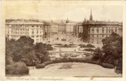 AUSTRIA . WIEN - Blich Auf Den Schnvarzenberplatz - 2 Scans  (VINTAGE POSTCARD) - Belvedere