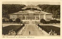 AUSTRIA . WIEN - Gesantansicht - 2 Scans  (VINTAGE POSTCARD) - Belvedere