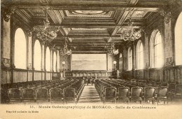 MONACO.  MONACO - Musée Océanographique - Salle De Conférences - 2 Scans  (VINTAGE POSTCARD) - Musée Océanographique