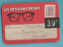 V668 Op Drukwerk (imprime) LES OPTICIENS REUNIS - Typografisch 1951-80 (Cijfer Op Leeuw)