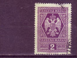 COAT OF ARMS-2 DIN-TAX-FISCAL-REVENUE-STAMP-SHS-YUGOSLAVIA - Servizio