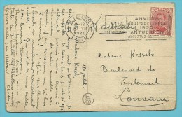 138 Op Kaart Met Mekanische Vlagstempel OLYMPIADE 1920 ANVERS Van LIEGE / LUIK 1 - Summer 1920: Antwerp