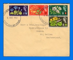 GB 1964-0002, International Botanical Congress FDC Norwich Cancel - 1952-1971 Em. Prédécimales