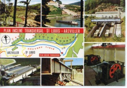 Plan Incliné Transversal Saint Louis Arzviller Multivues Géographique Machinerie - Arzviller