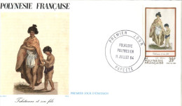 (838) French Polynesia FDC Cover - 1985 - Folklore - FDC