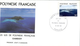 (838) French Polynesia FDC Cover - 1982 - Gambier - FDC