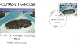 (838) French Polynesia FDC Cover - 1982 - Motu - FDC