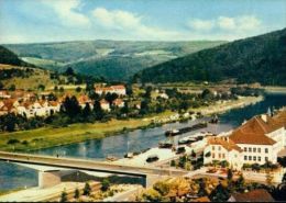 Eberbach Neckar Baden Frachter Kahn Brücke Campingplatz 60er - Eberbach