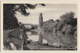 Zwolle - Burgemeester Van Royensingel Met Peperbus- 1958 - Holland/Nederland  (2 Scans) - Zwolle